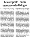 lire l'article 'Le Caf philo : enfin un espace de dialogue'